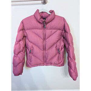 Sierra Designs Quilted Puffer Down Jacket Women's Size M Mauve Pink/Purple